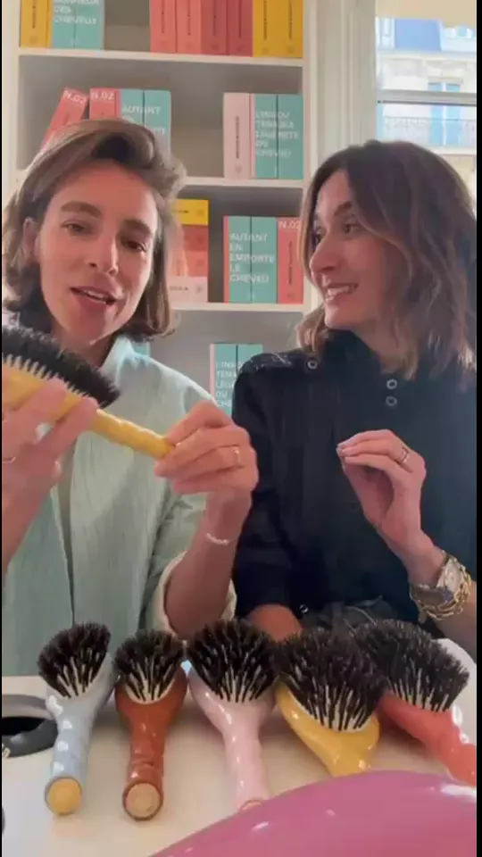 Cepillo para Cabello Jabalí & Nylon Suavidad Rosa Lila I La Bonne